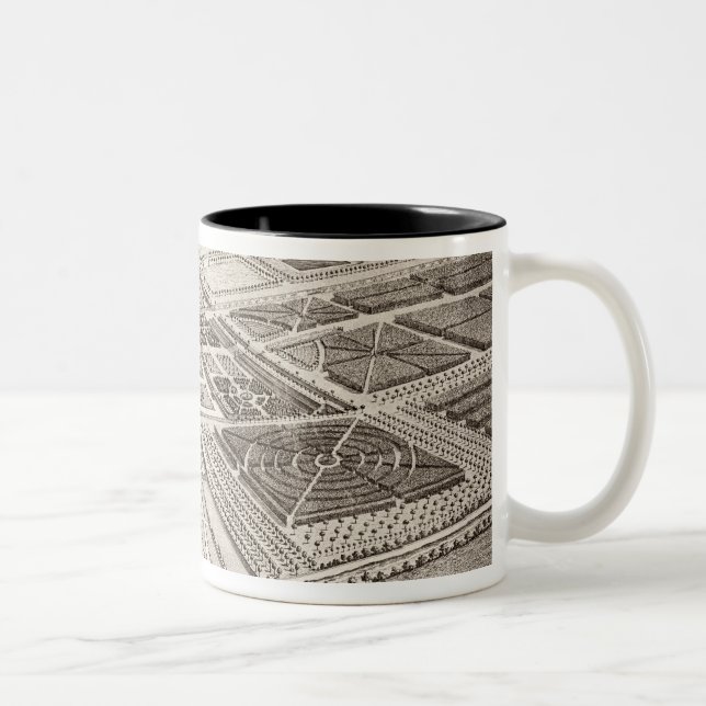 Chatsworth House, seat of William Cavendish (1640- Two-Tone Coffee Mug (Right)