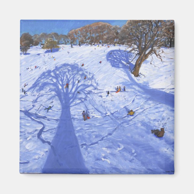 Chatsworth winter tree shadows 2013 magnet (Front)