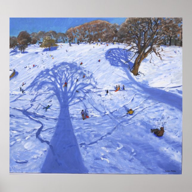 Chatsworth winter tree shadows 2013 poster (Front)