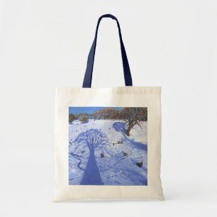 Chatsworth winter tree shadows 2013 tote bag
