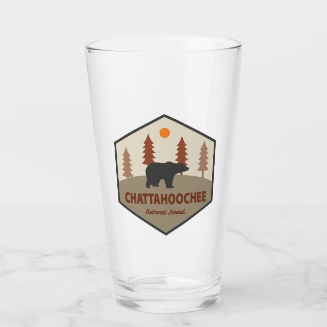 Chattahoochee National Forest Bear Glass (Front)