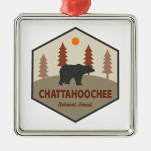 Chattahoochee National Forest Bear Metal Tree Decoration