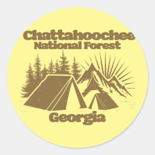 Chattahoochee National Forest Georgia Classic Round Sticker