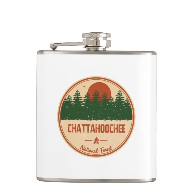 Chattahoochee National Forest Hip Flask (Front)