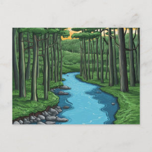 Chattahoochee River Atlanta, Georgia Painting Postcard