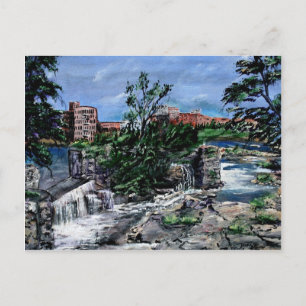 Chattahoochee River Columbus GA & Phenix City Postcard
