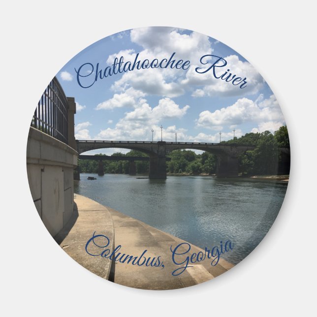 Chattahoochee River Columbus, Georgia Magnet (Front)