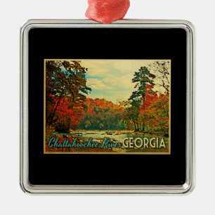 Chattahoochee River Georgia Metal Tree Decoration