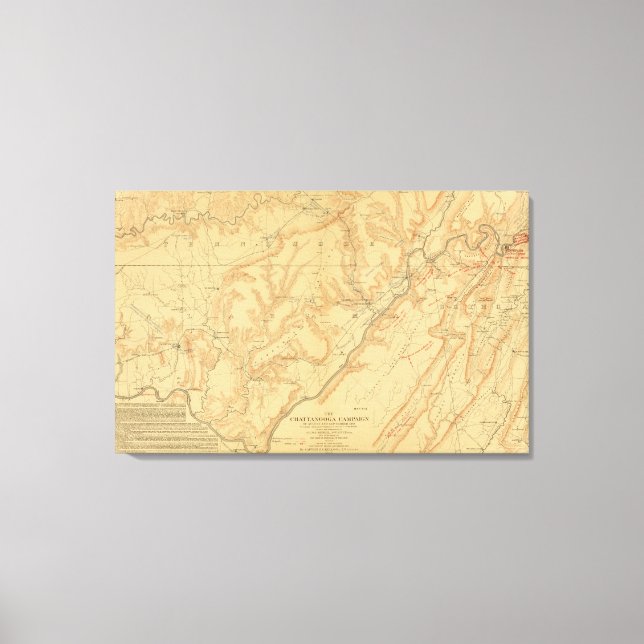 Chattanooga Campaign Canvas Print (Front)