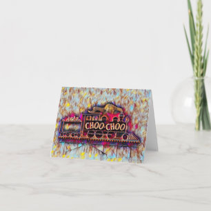 Chattanooga Choo Choo neon oil painting Card