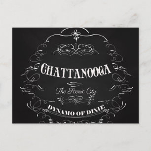 Chattanooga City Tennessee Art  - The Scenic City Postcard