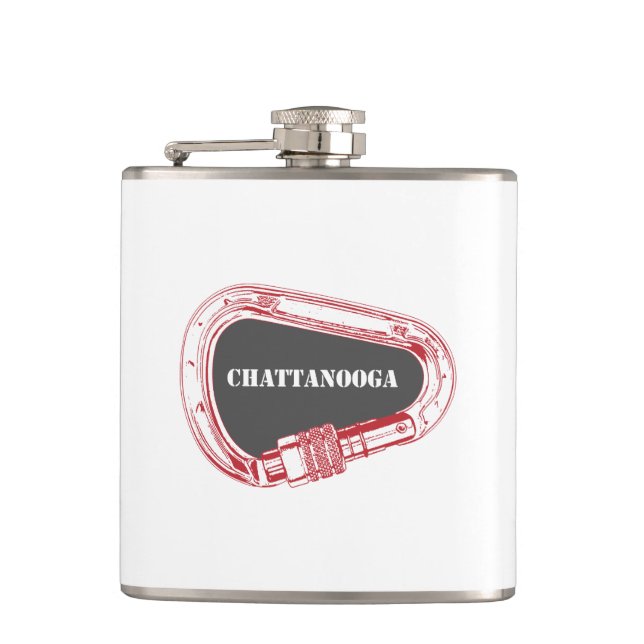 Chattanooga Climbing Carabiner Hip Flask (Front)