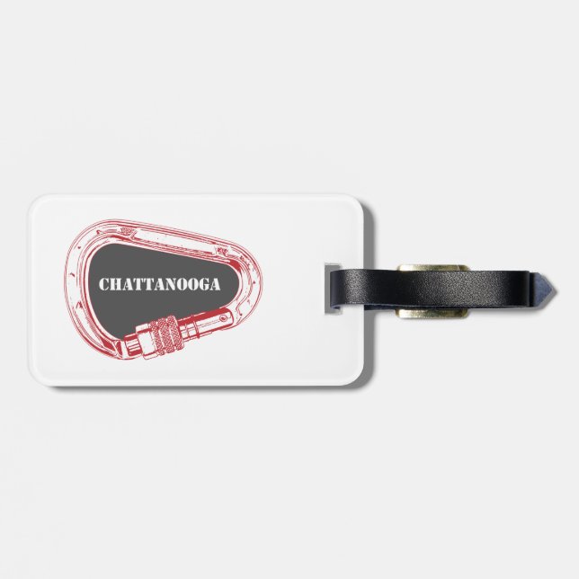 Chattanooga Climbing Carabiner Luggage Tag (Back Horizontal)