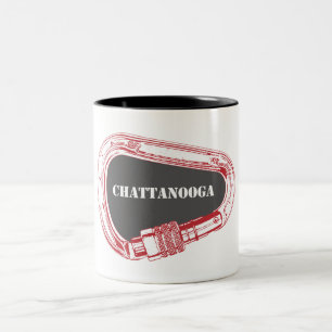 Chattanooga Climbing Carabiner Two-Tone Coffee Mug