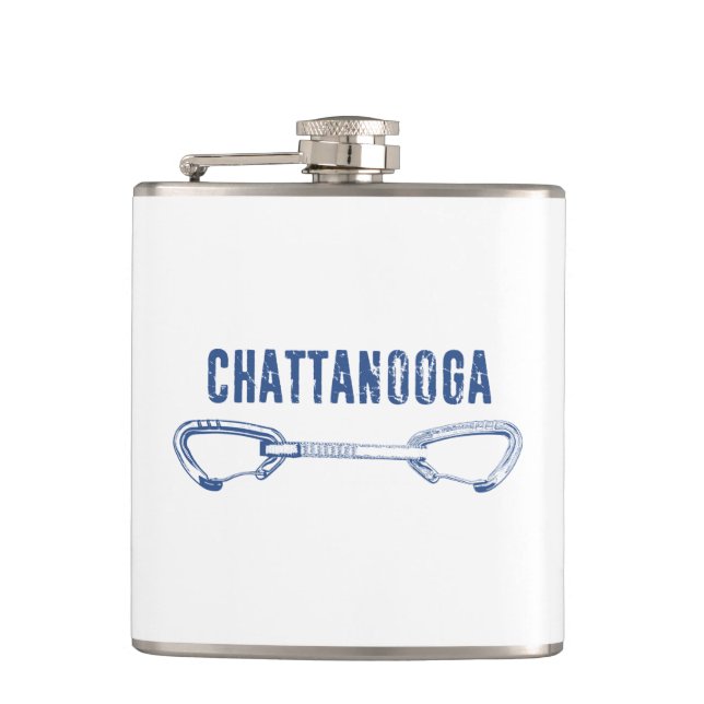 Chattanooga Climbing Quickdraw Hip Flask (Front)