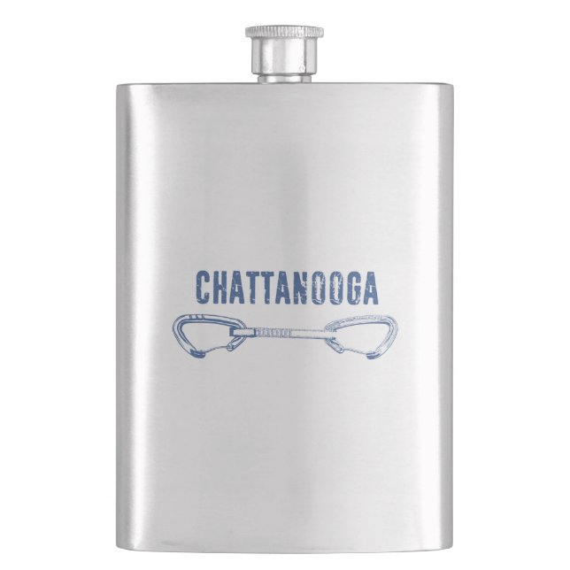 Chattanooga Climbing Quickdraw Hip Flask (Front)