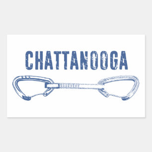 Chattanooga Climbing Quickdraw Rectangular Sticker