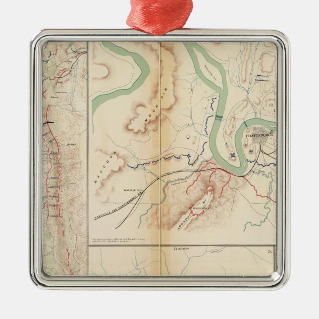 Chattanooga Metal Tree Decoration (Front)