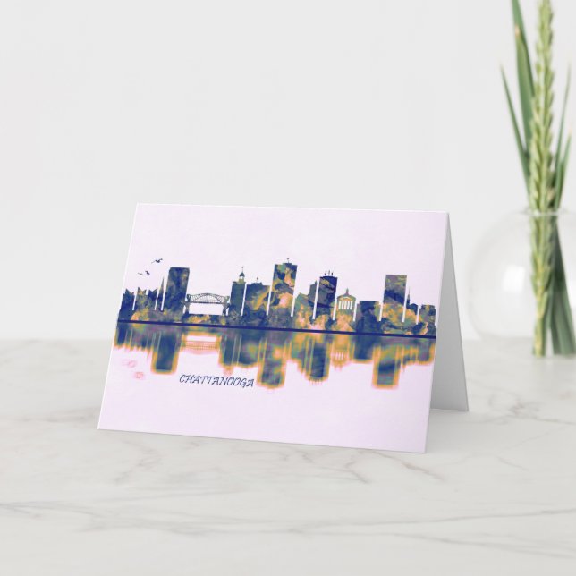 Chattanooga Skyline Holiday Card (Front)