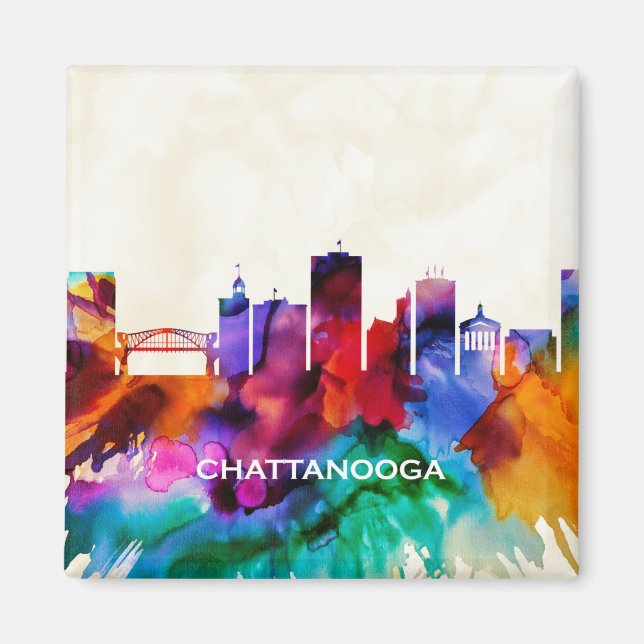 Chattanooga Skyline Magnet (Front)
