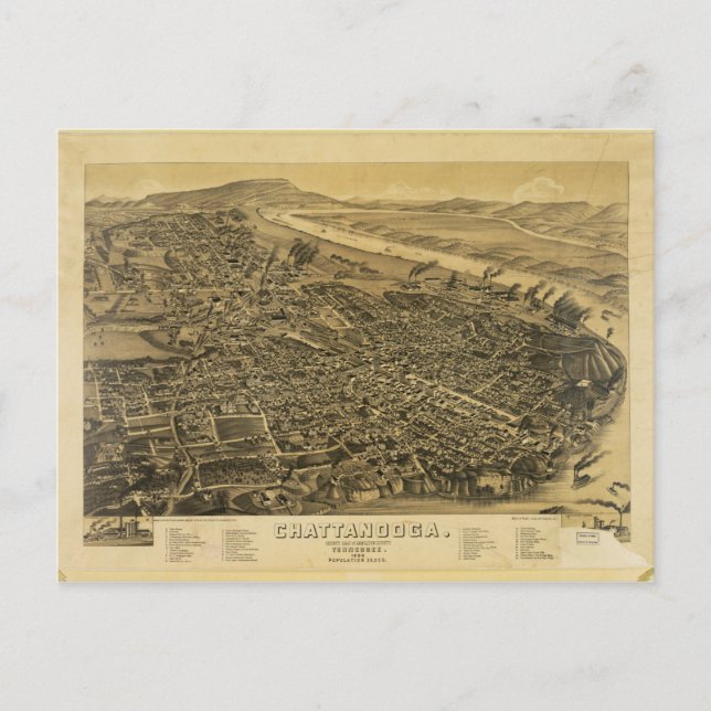 Chattanooga, Tennessee (1886) Postcard (Front)