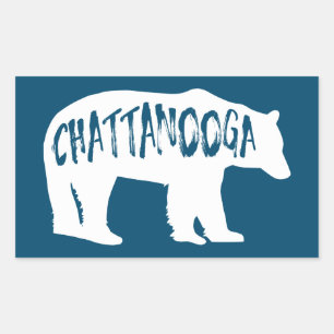 Chattanooga Tennessee Bear Rectangular Sticker