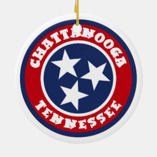 Chattanooga, Tennessee Ceramic Tree Decoration