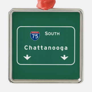 Chattanooga Tennessee Interstate Highway Freeway : Metal Tree Decoration