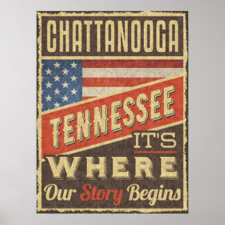 Chattanooga Tennessee It's Where our Story Begins Poster