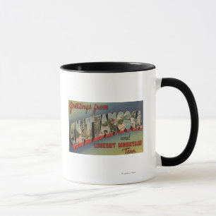 Chattanooga, Tennessee - Large Letter Scenes Mug