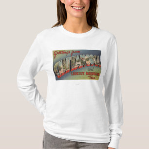 Chattanooga, Tennessee - Large Letter Scenes T-Shirt