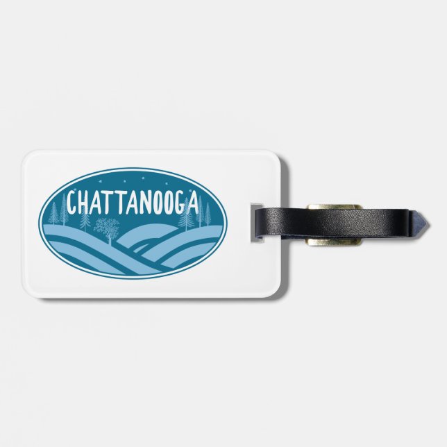 Chattanooga Tennessee Outdoors Luggage Tag (Back Horizontal)