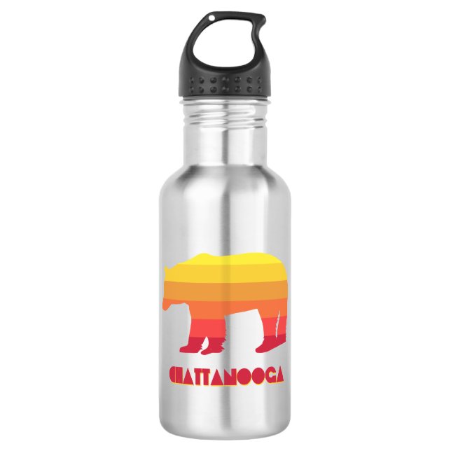 Chattanooga Tennessee Rainbow Bear 532 Ml Water Bottle (Front)