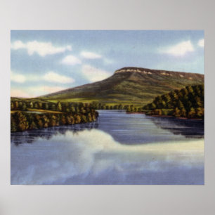 Chattanooga Tennessee River and Lookout Mountain Poster