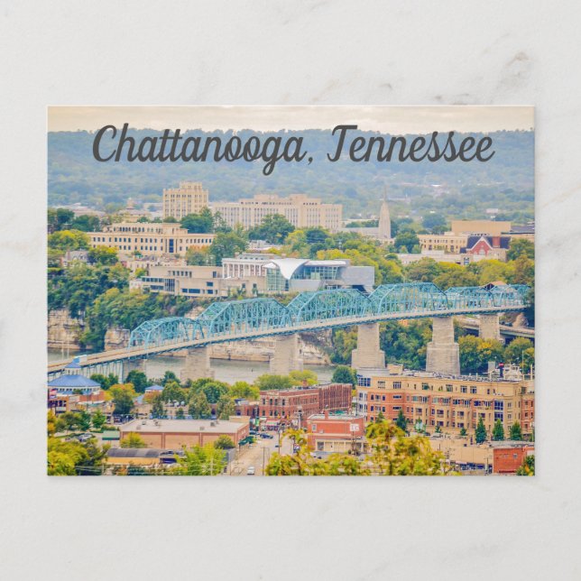 Chattanooga Tennessee Skyline Postcard (Front)