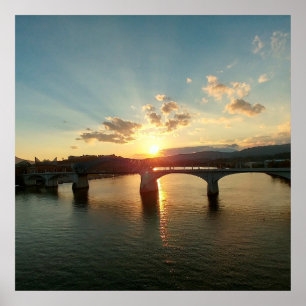Chattanooga TN Walnut Street Bridge Poster