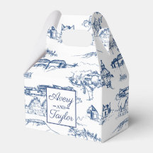 Chattanooga Toile Navy and White Wedding