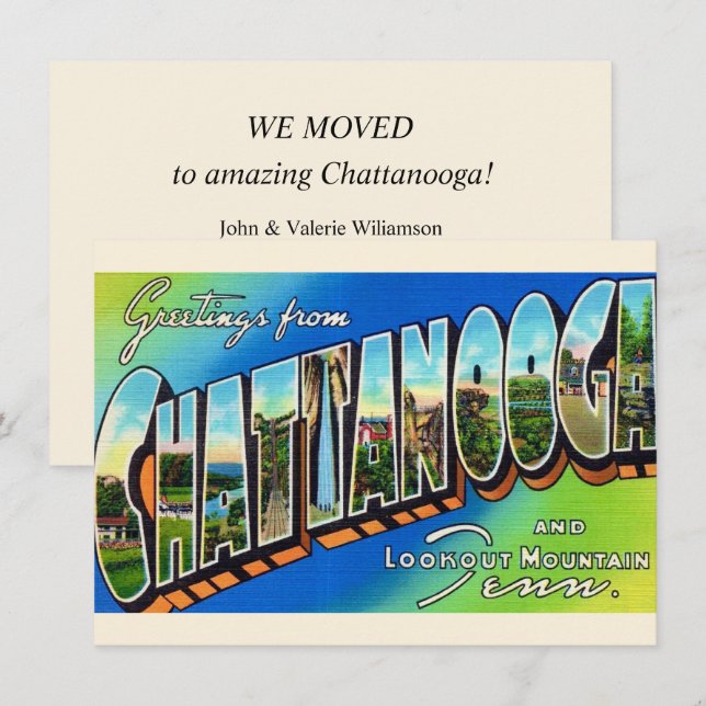 Chattanooga Vintage Postcard (Front/Back)