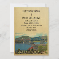 Chattanooga Wedding Invitation Tennessee