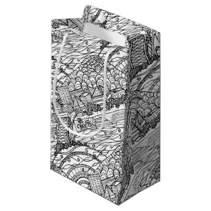 Chattanooga Whimsy Black and White Small Gift Bag