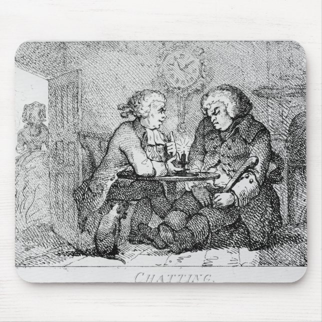Chatting, illustration mouse mat (Front)