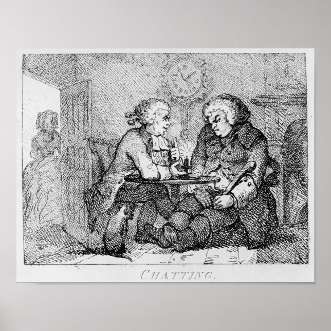 Chatting, illustration poster (Front)