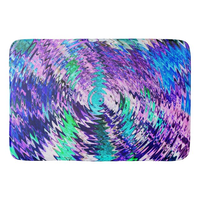 Chatting sea creatures..... bath mat (Front)