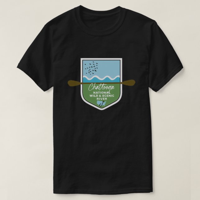 Chattooga National Wild and Scenic River South Car T-Shirt (Design Front)