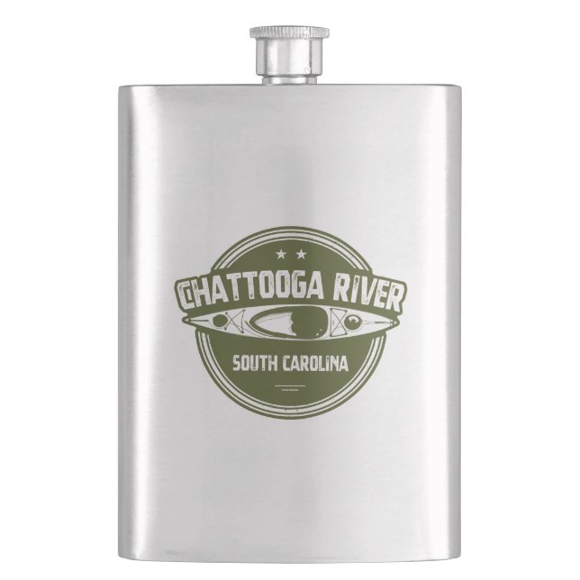 Chattooga River, South Carolina Hip Flask (Front)