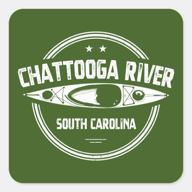 Chattooga River, South Carolina Square Sticker (Front)