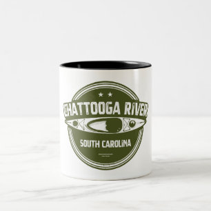 Chattooga River, South Carolina Two-Tone Coffee Mug