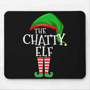 Chatty Elf Family Matching Group Christmas Premium Mouse Mat