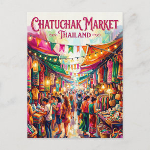 Chatuchak Market Thailand Postcard