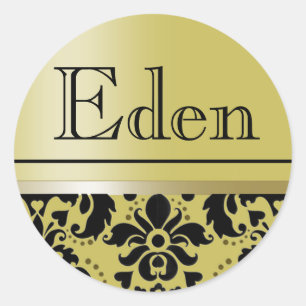 Chaucer Sticker "Eden" (golden/black)